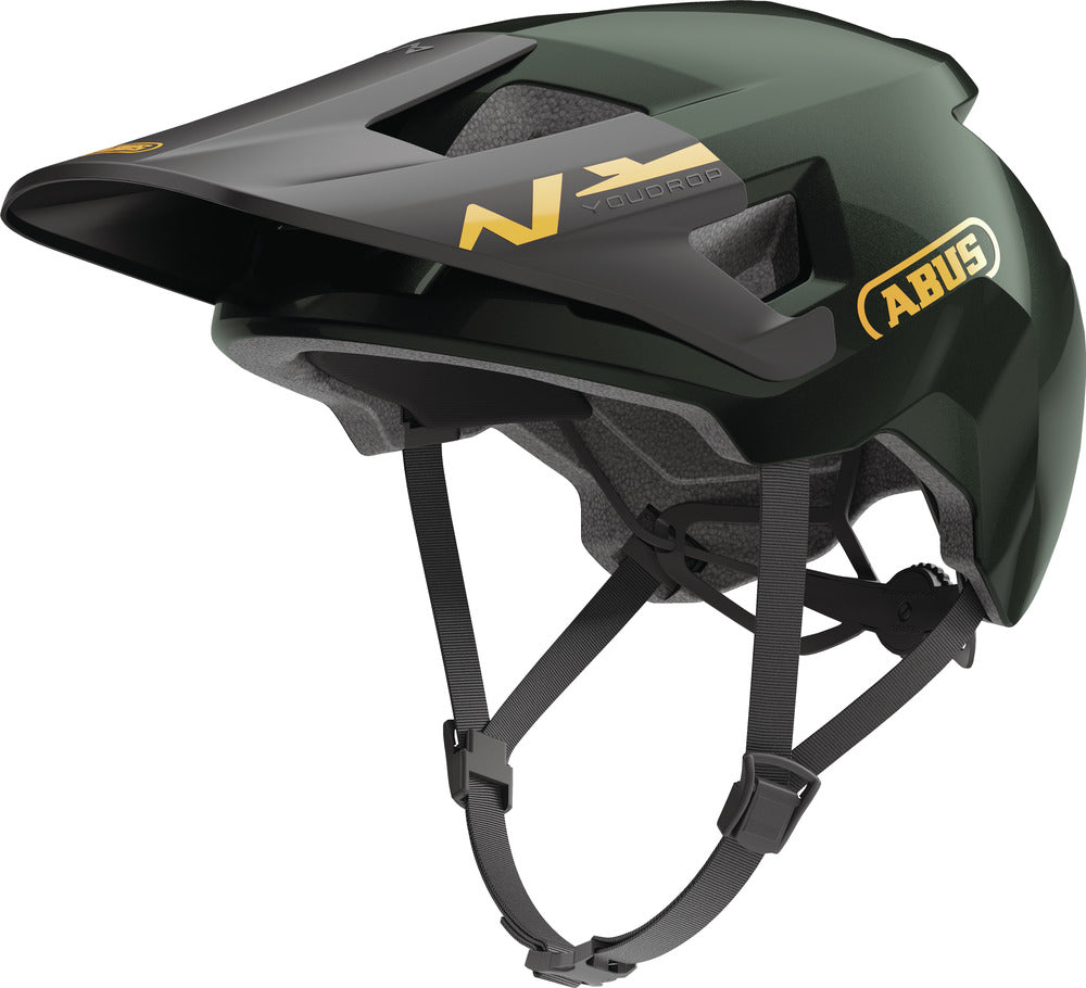 ABUS Youdrop Helm Kids mosgroen