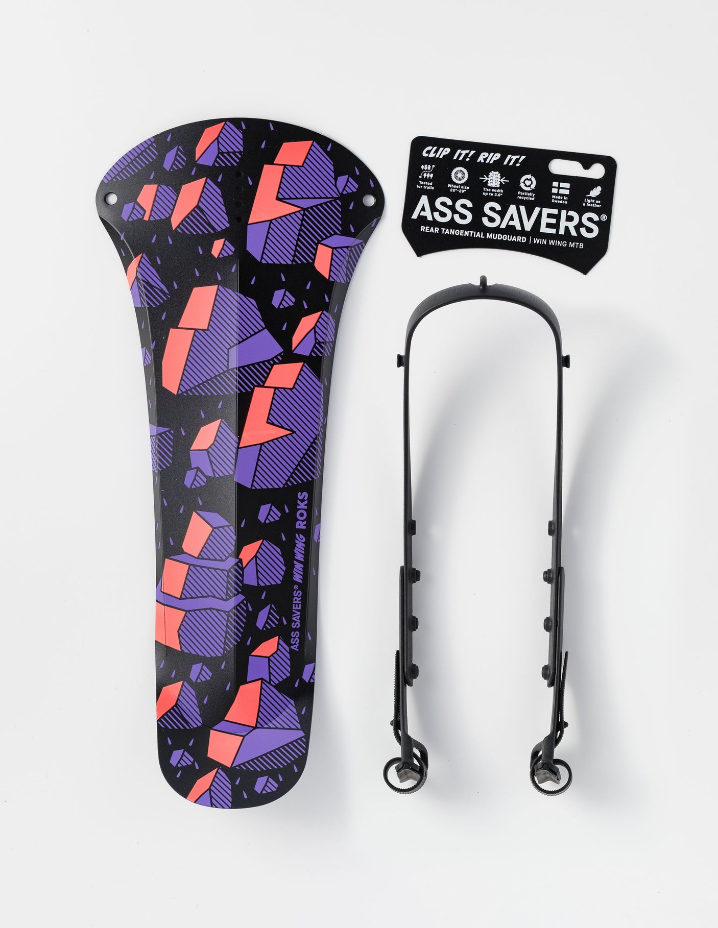 Ass Savers WMS-1 Win Wing MTB spatbord achter roks