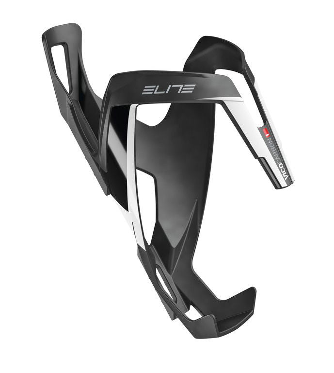 Elite Vico Bidonhouder Carbon mat zwart/witte graphic