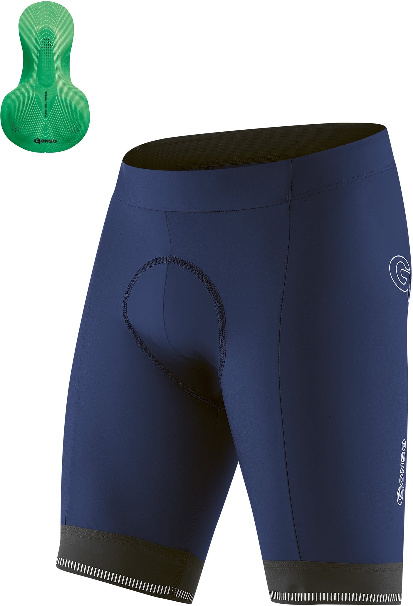 Gonso Sitivo Shorts met stevig zadelkussen heren blauw