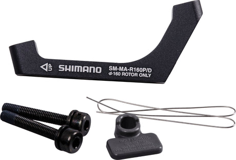 Shimano Flat Mount Road schijfremadapter PM/FM 160mm achterzijde