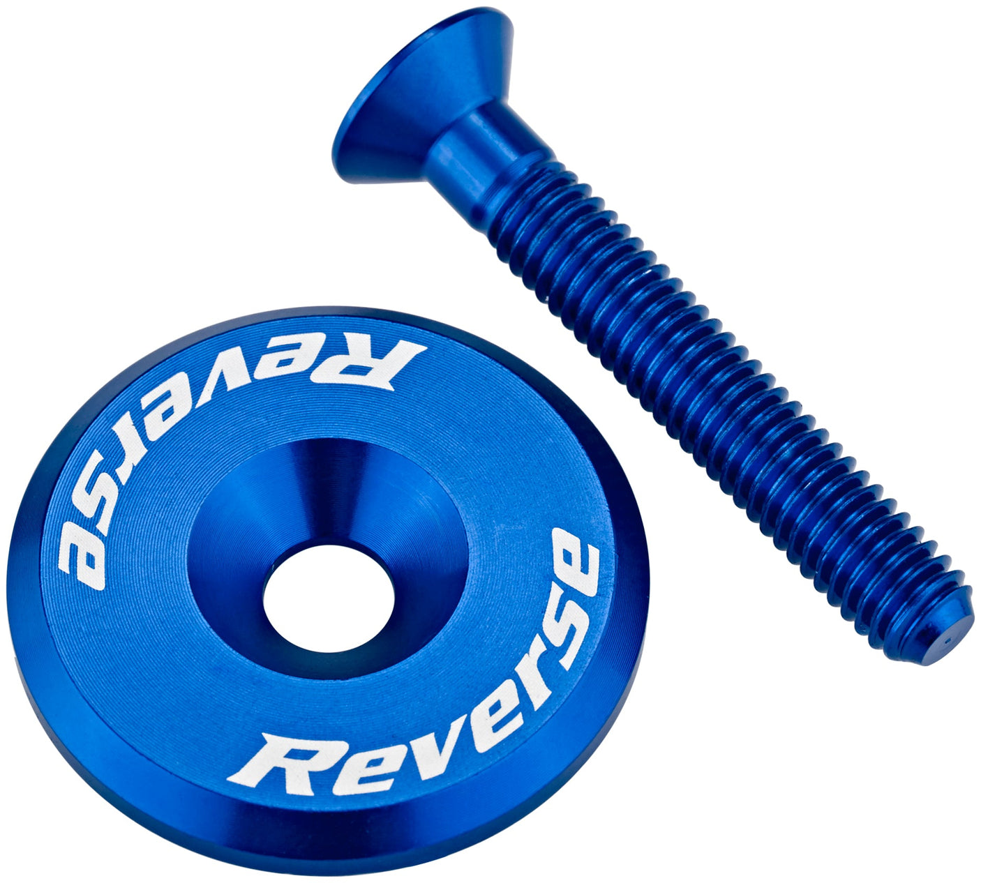 Reverse balhoofdkap blauw