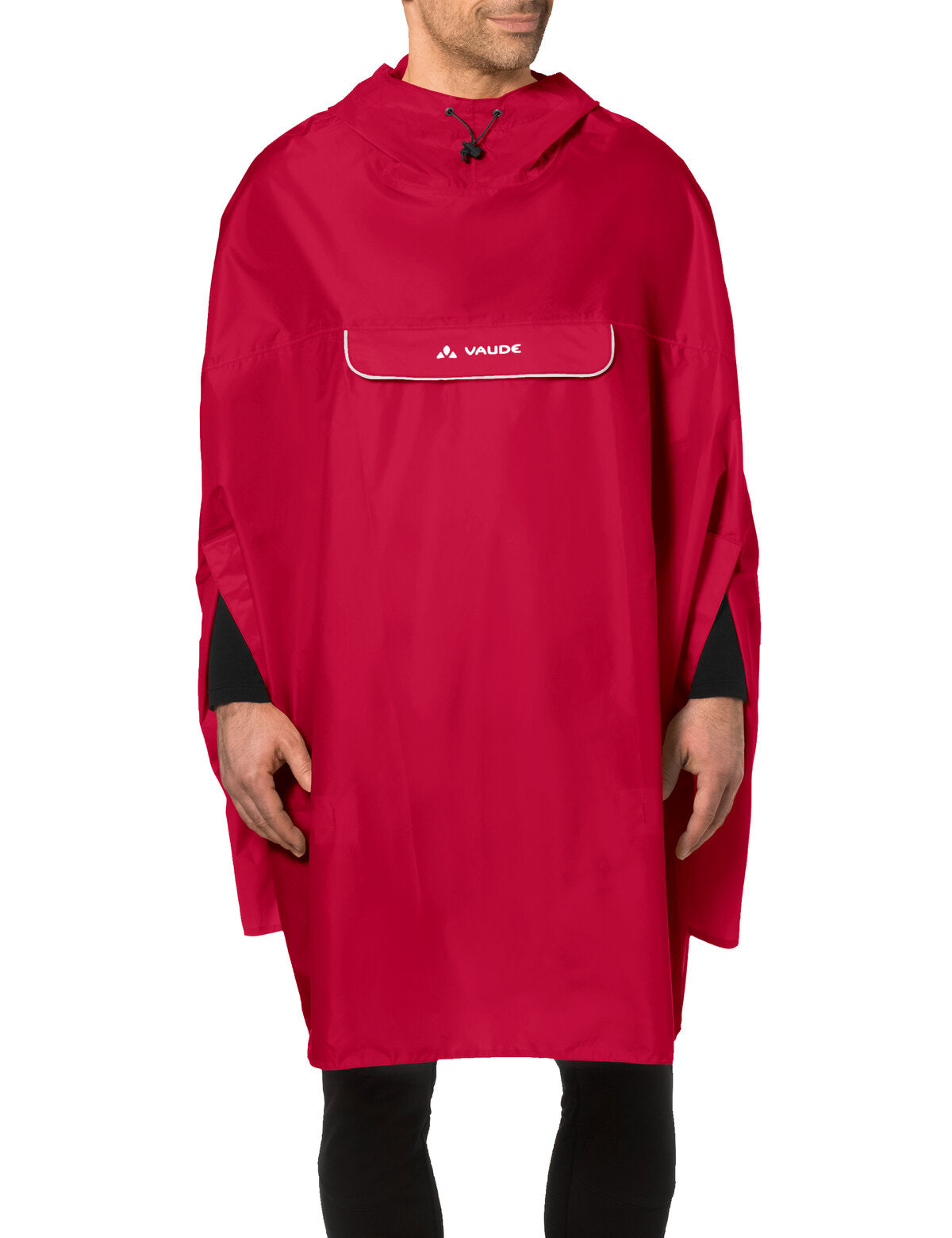 VAUDE Valdipino Poncho rood