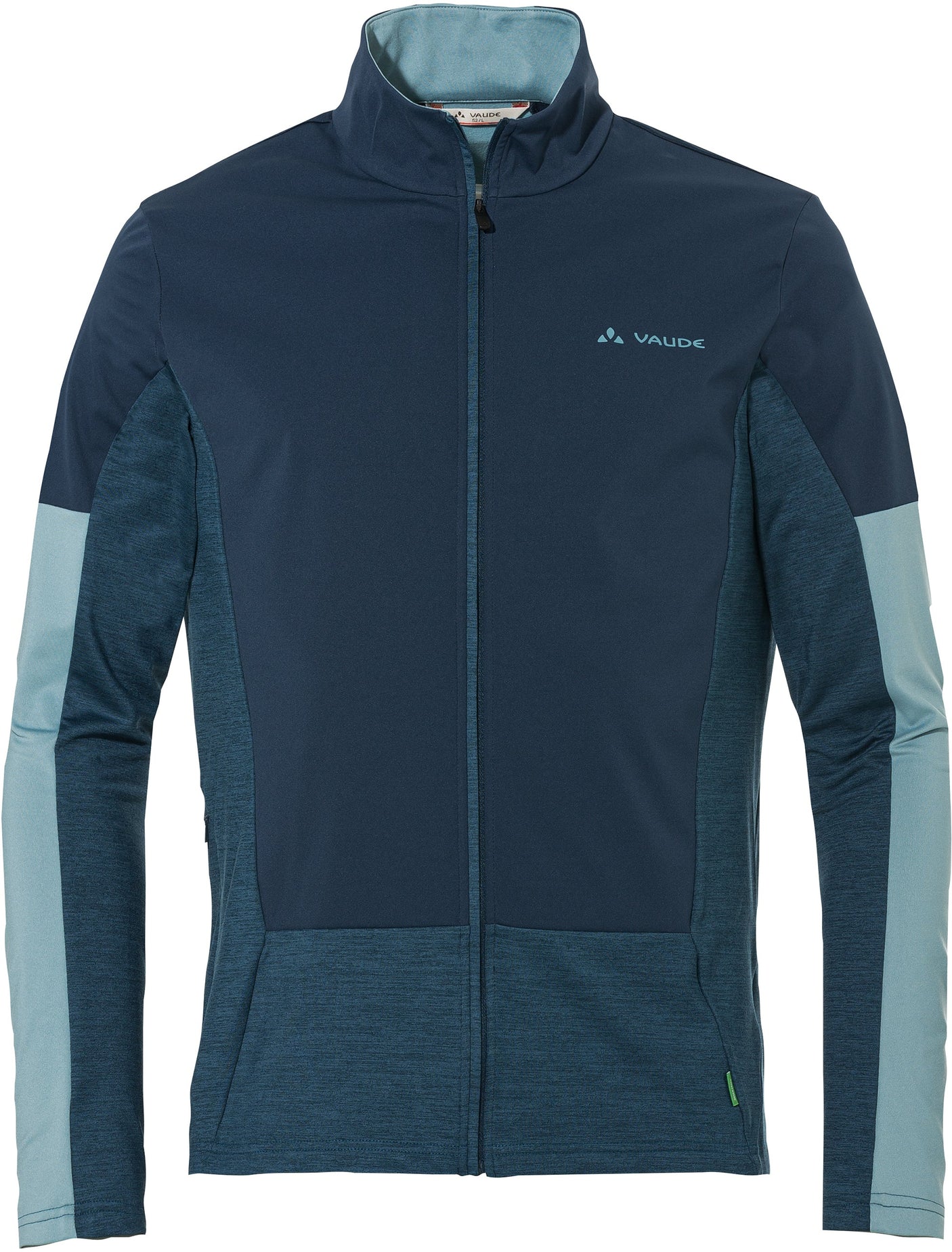 VAUDE All Year Moab T-Shirt met doorlopende ritssluiting heren blauw