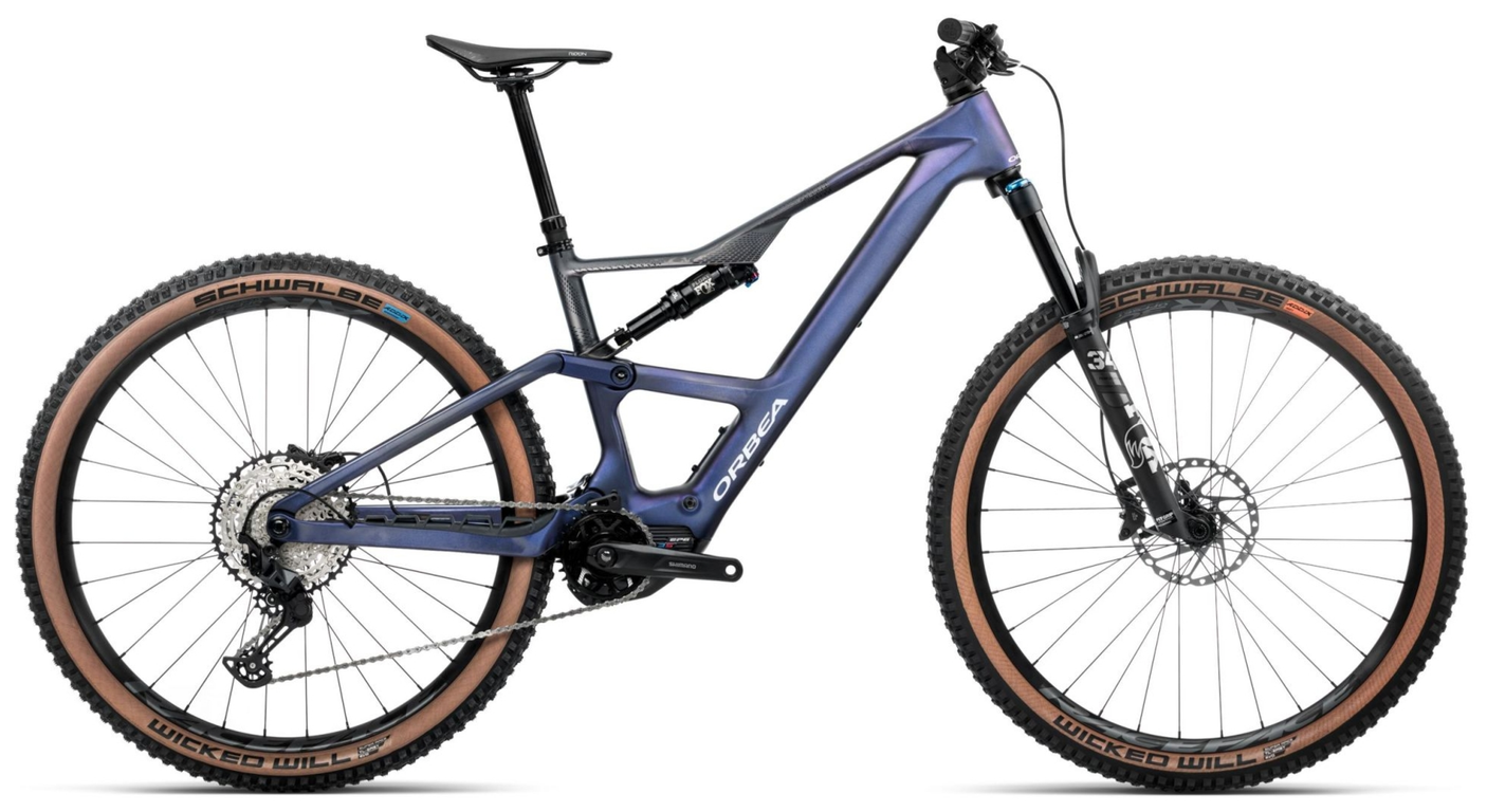 Orbea RISE SL M20 630W Tanzanite Carbon View - Carbon Raw (Mat)