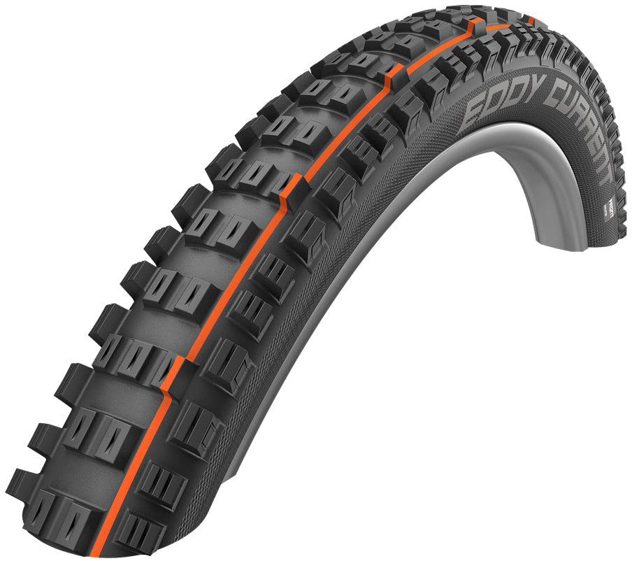 Schwalbe Eddy Current Achter Super Trail Evolution Vouwband 27.5x2.80" TLE E-50 Addix Soft zwart