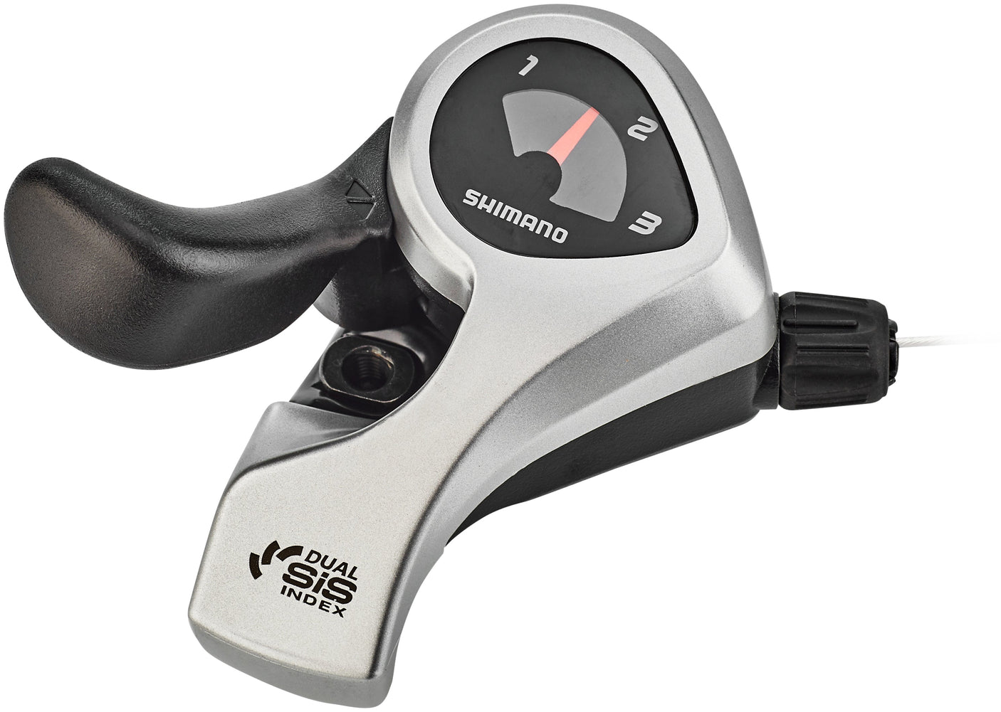 Shimano Tourney SL-TX50 duimschakelaar 3-speed links SIS zilver/zwart