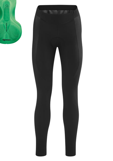 Gonso Sitivo Tight Dames Zwart / Fel Groen