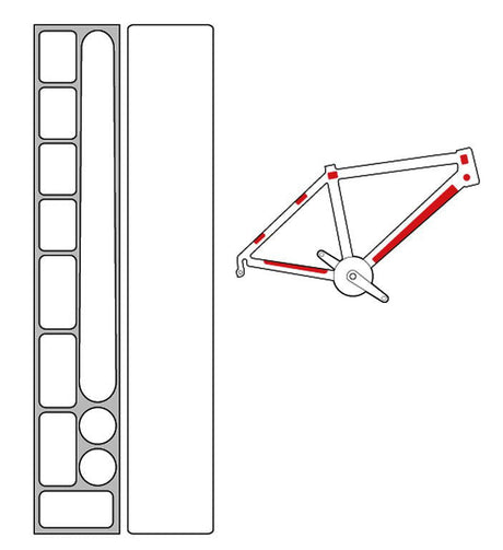 Zefal Skin Armor Set M framebeschermingsfolie 12 stickers