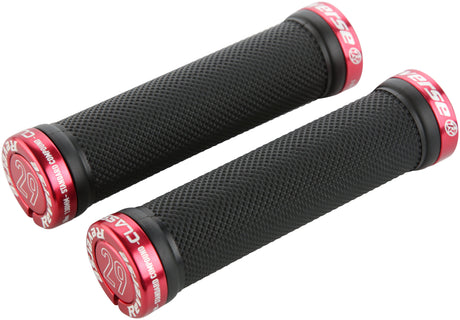Reverse Lock-On grips zwart/rood