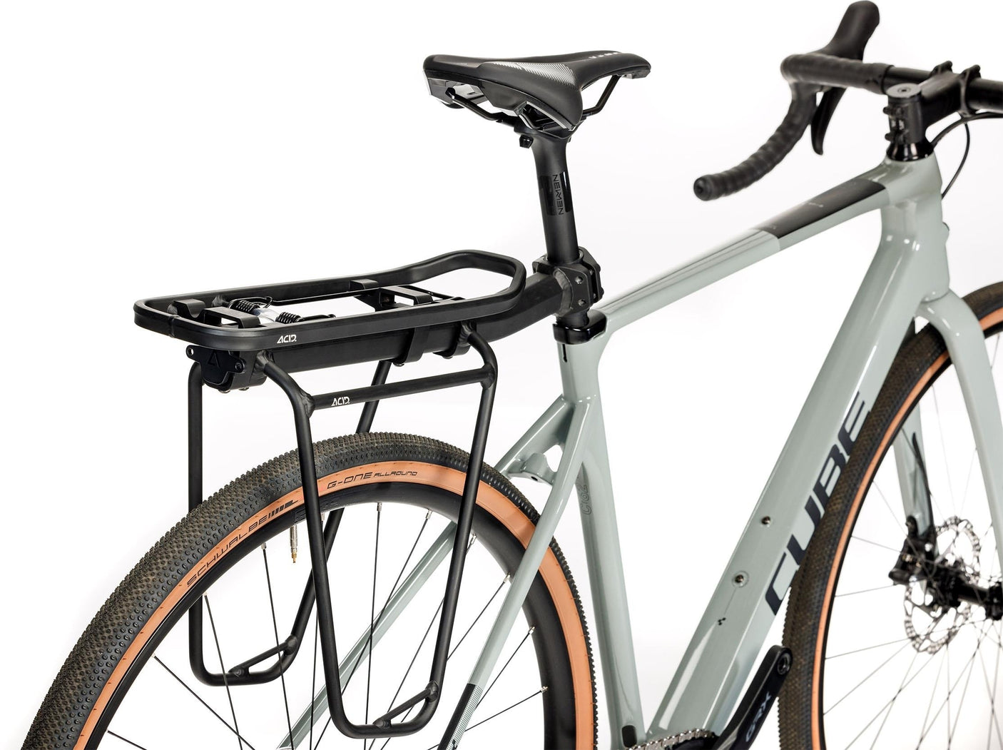 ACID zadelpenbagagedrager BEAM veerklep + zijrail RILink