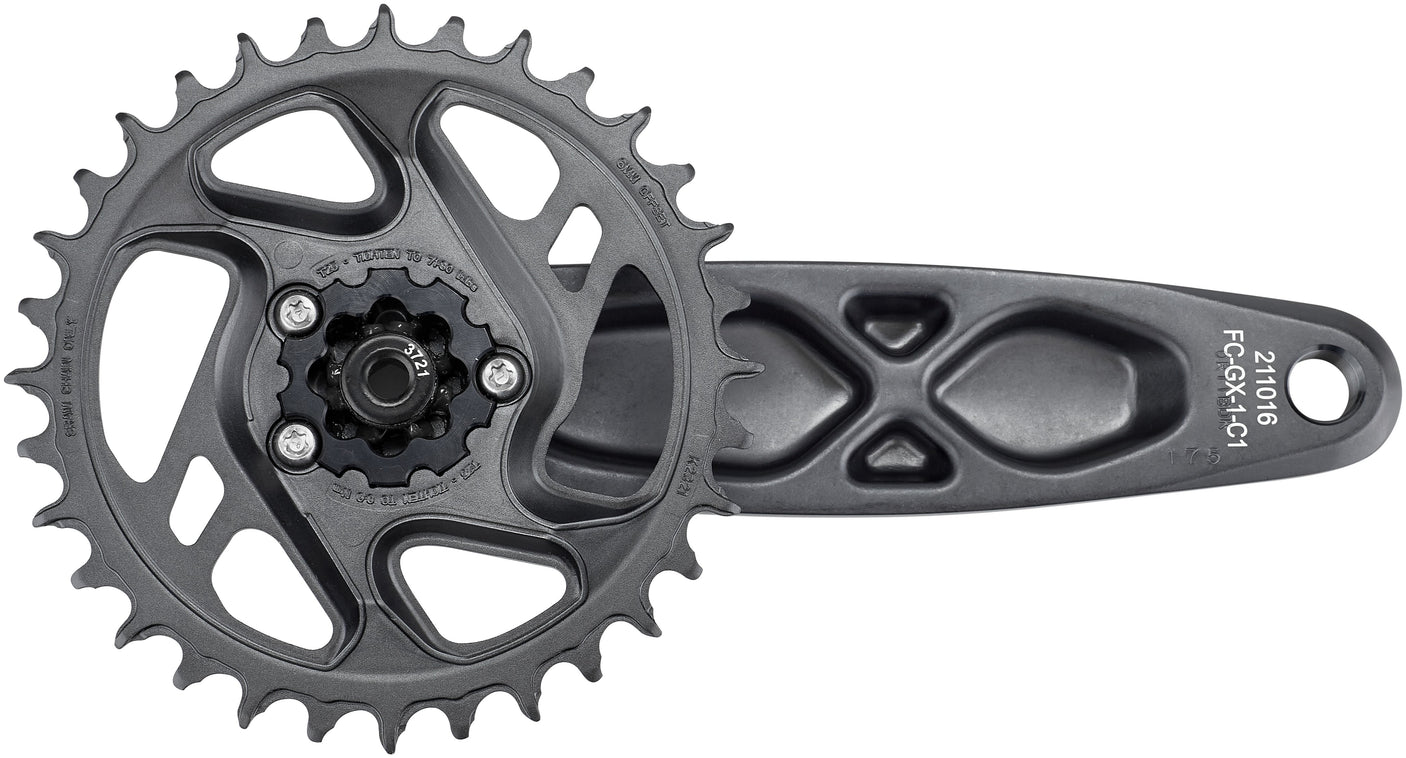 SRAM GX Eagle DUB crankstel 12-speed 32 tanden DM grijs