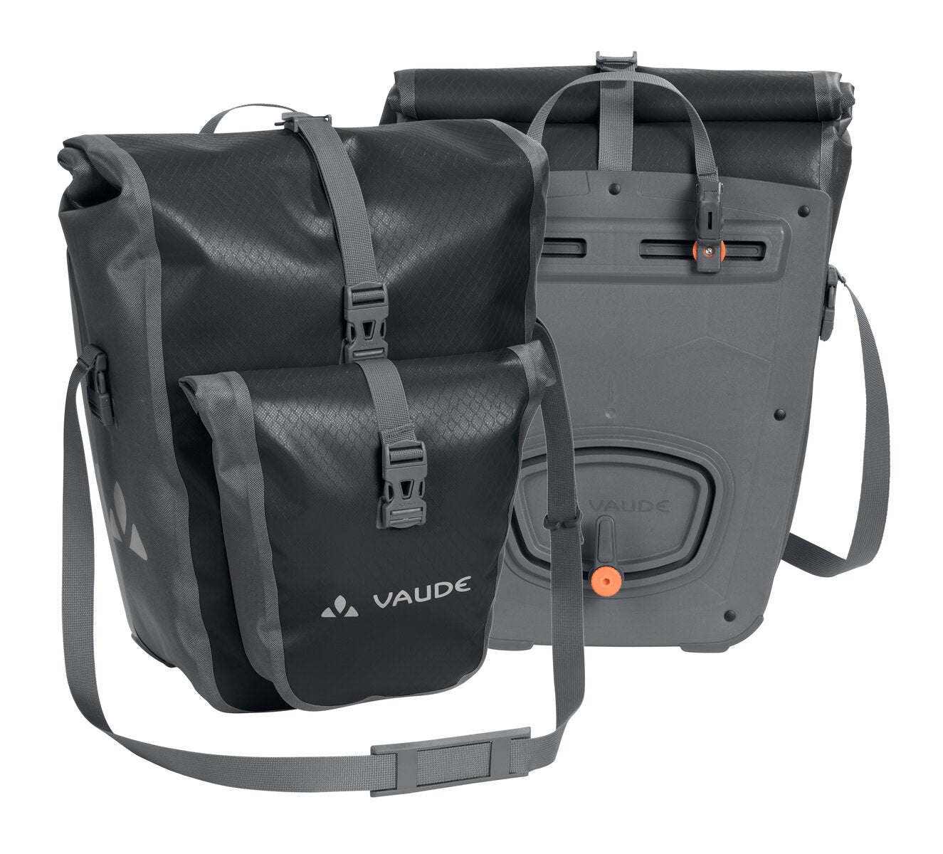 VAUDE Aqua Back Plus dubbele zadeltas zwart