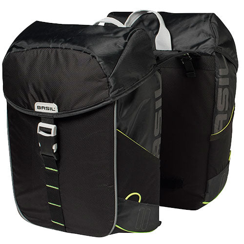 Basil Miles dubbele bagagedragerstas 34l zwart