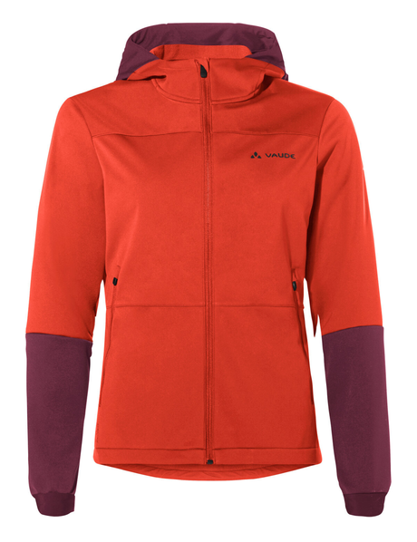 VAUDE Dames Qimsa Hooded Softshell Jas oranje