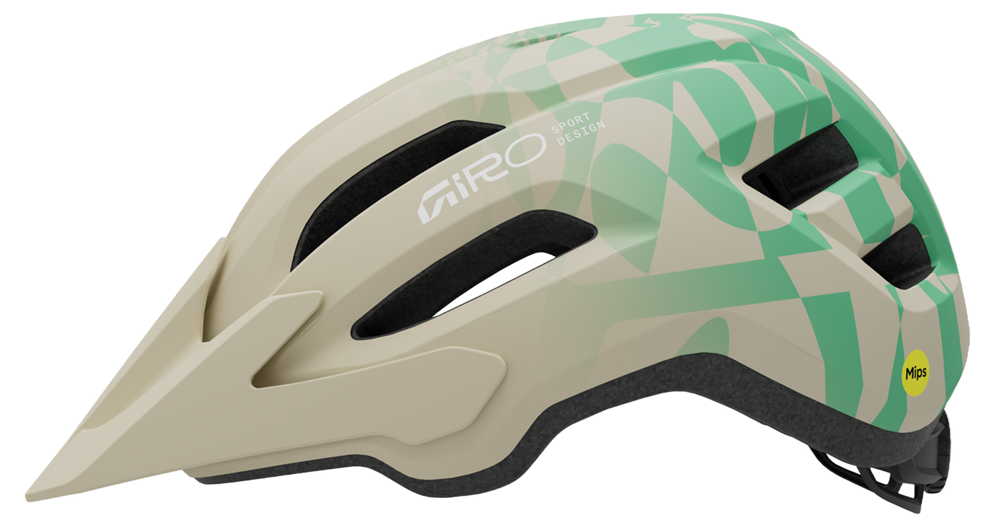 Giro Fixture II MTB-helm mat steen/groen rush