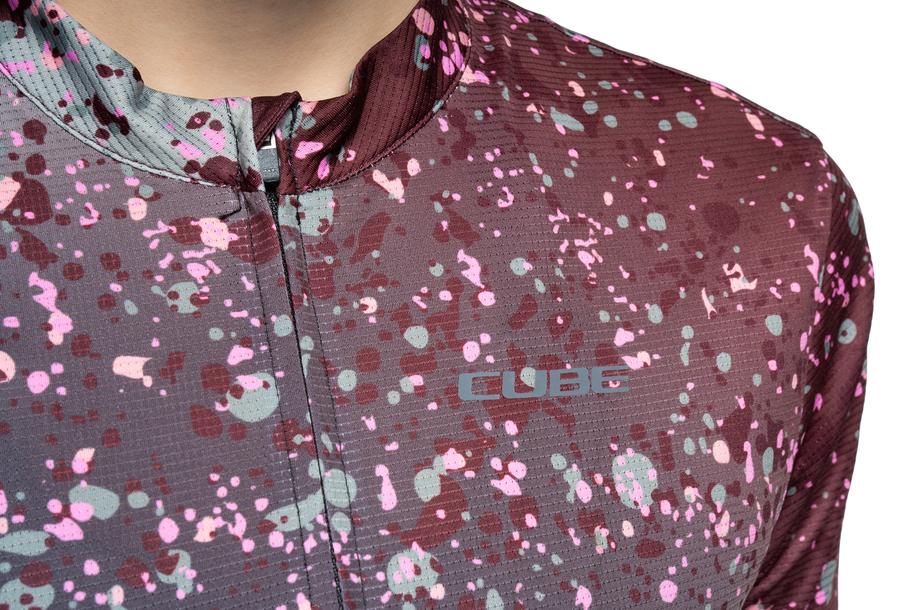 Cube WS Trikot CMPT Sprinkle korte mouw groen