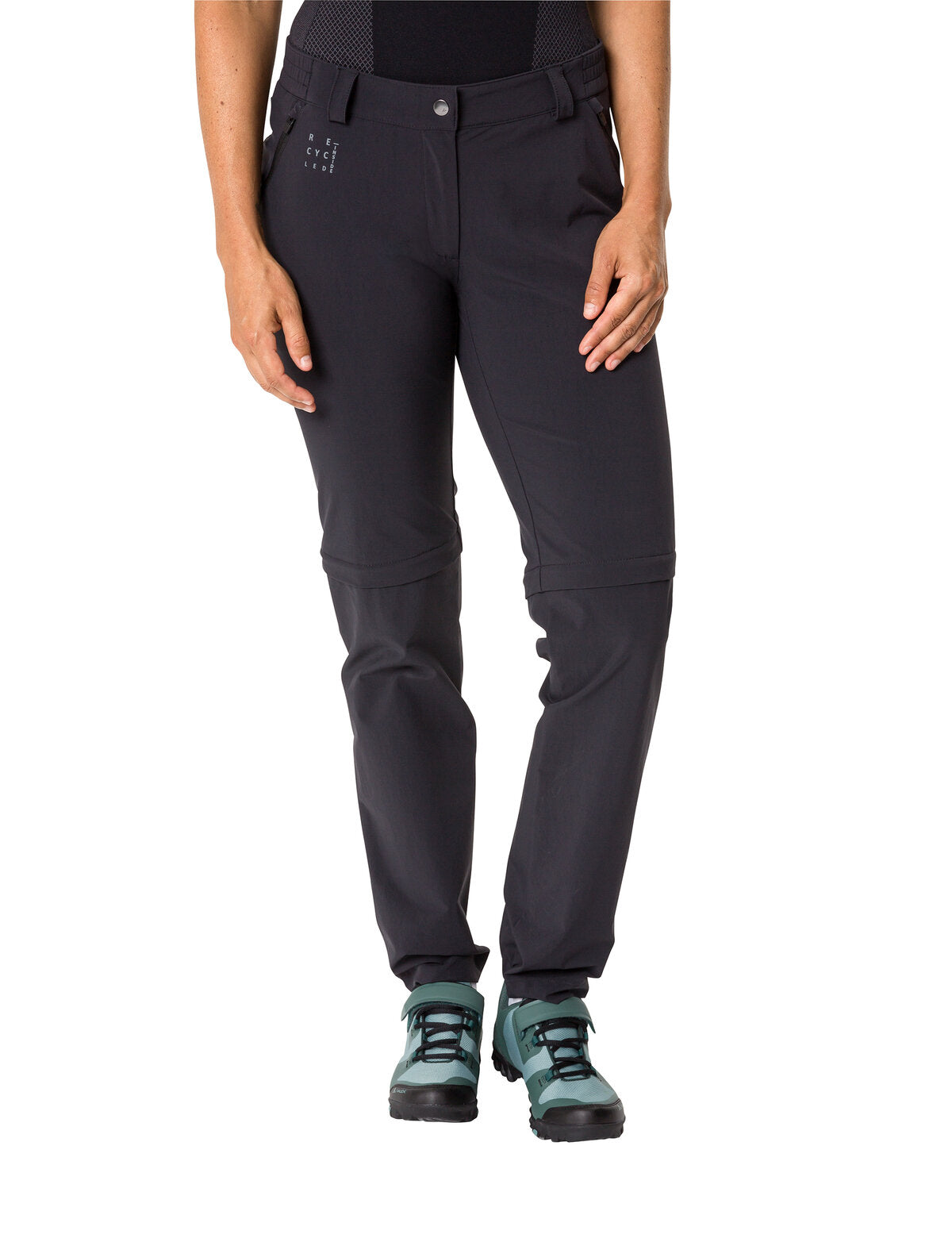 VAUDE Yaras Zip Off Broek Dames zwart