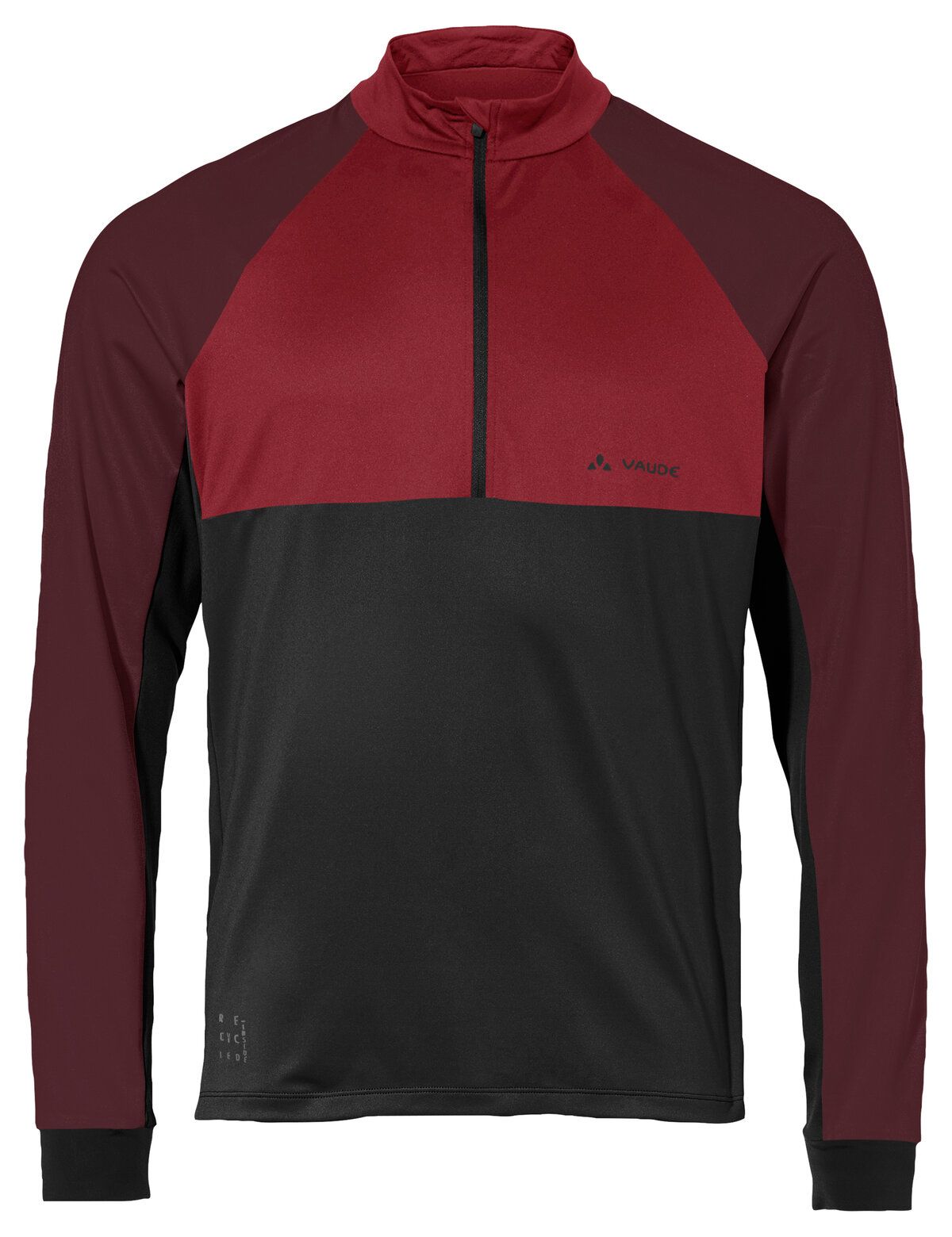 VAUDE Qimsa Halfzip LS Shirt Heren karmijn