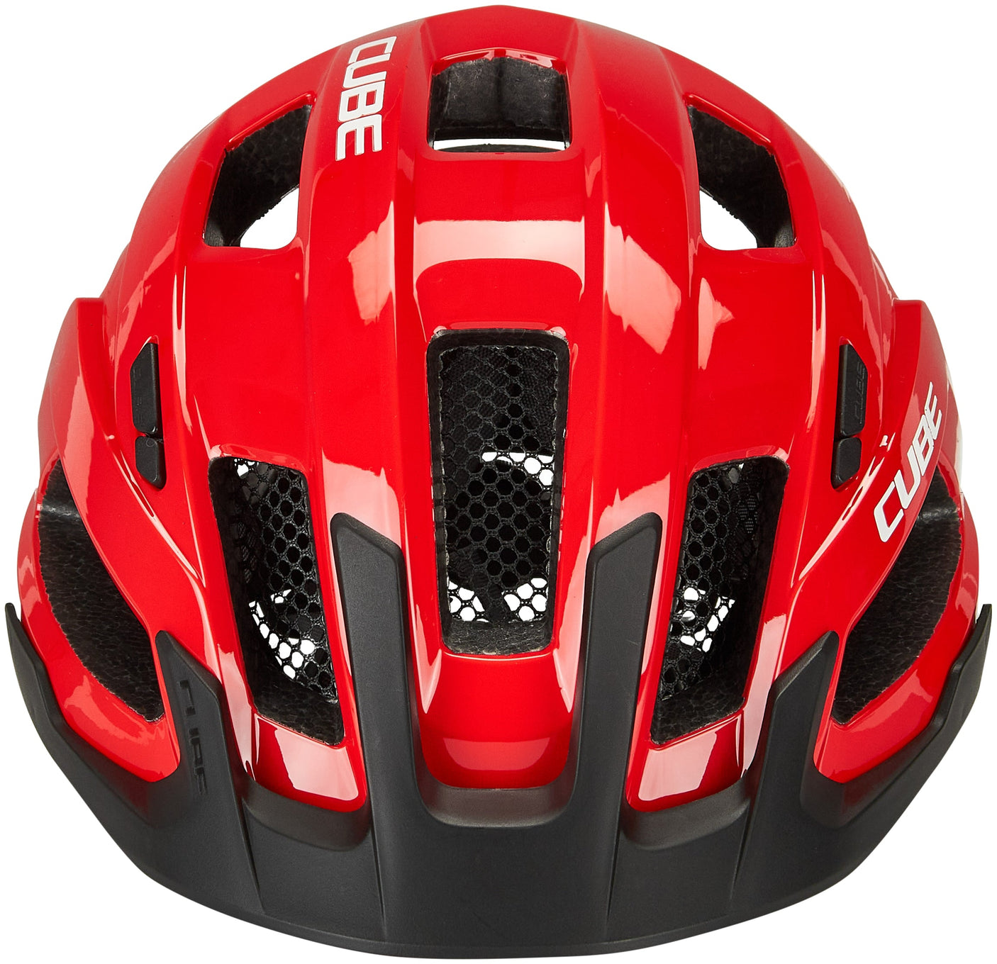 CUBE STEEP Helm glanzend rood