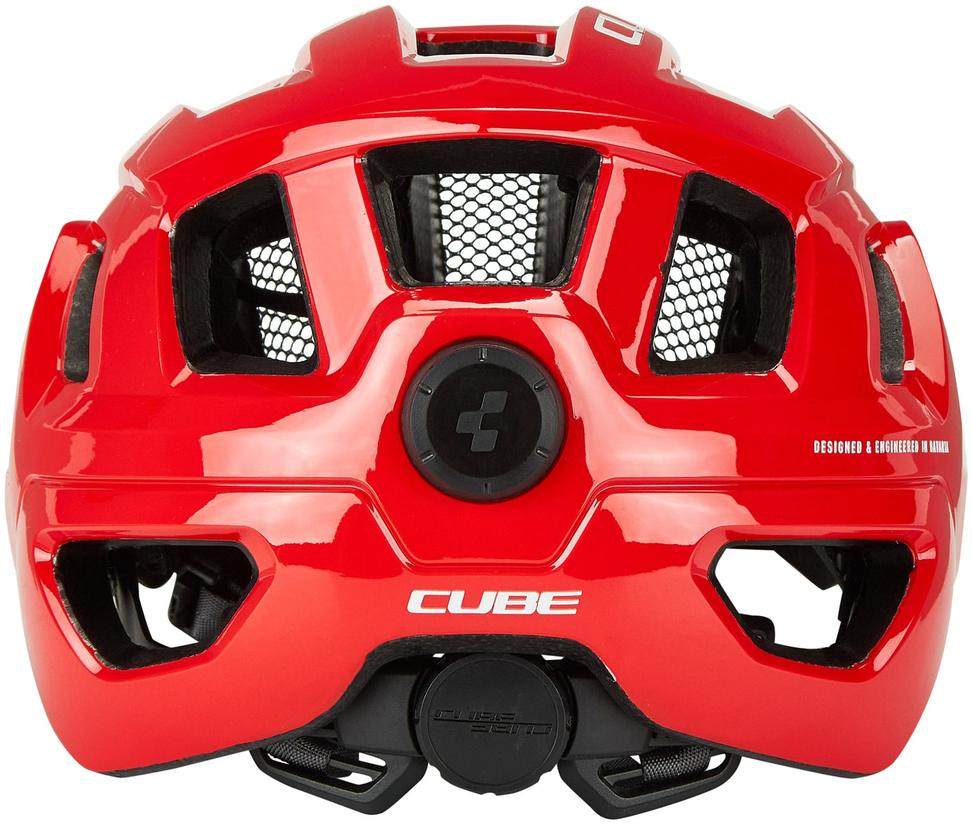 CUBE STEEP Helm glanzend rood