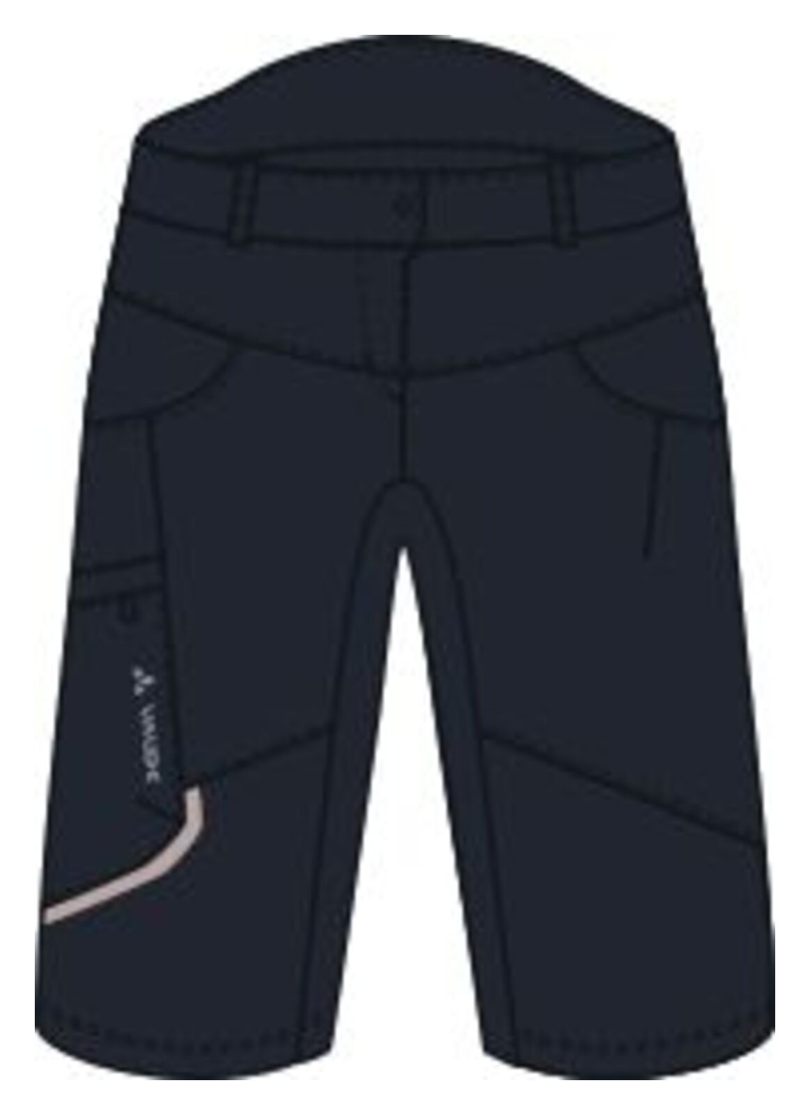 VAUDE Qimsa Shorts Dames zwart