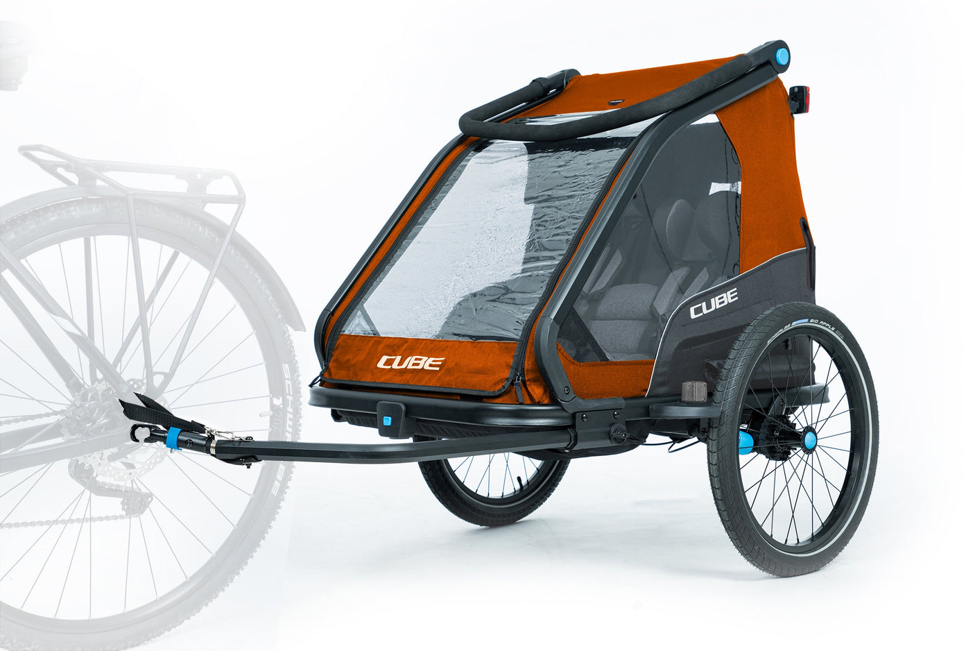CUBE Kinderfietsaanhanger Double CMPT X Actionteam