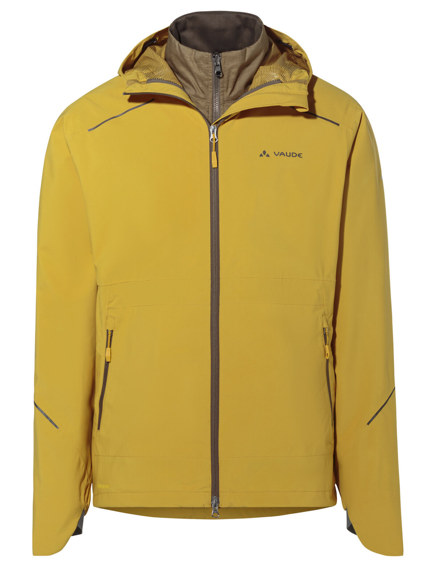 VAUDE Heren Yaras 3in1 Jas geel