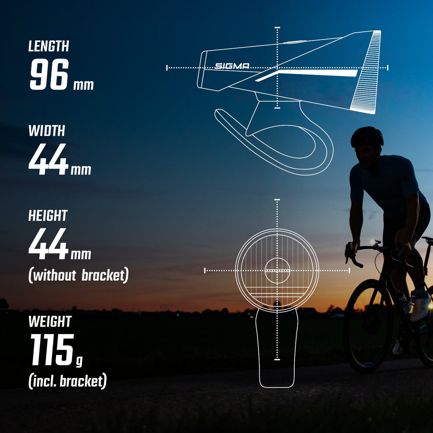 Sigma Aura 100 verlichtingsset incl. Blaze Link incl. schroefbevestiging