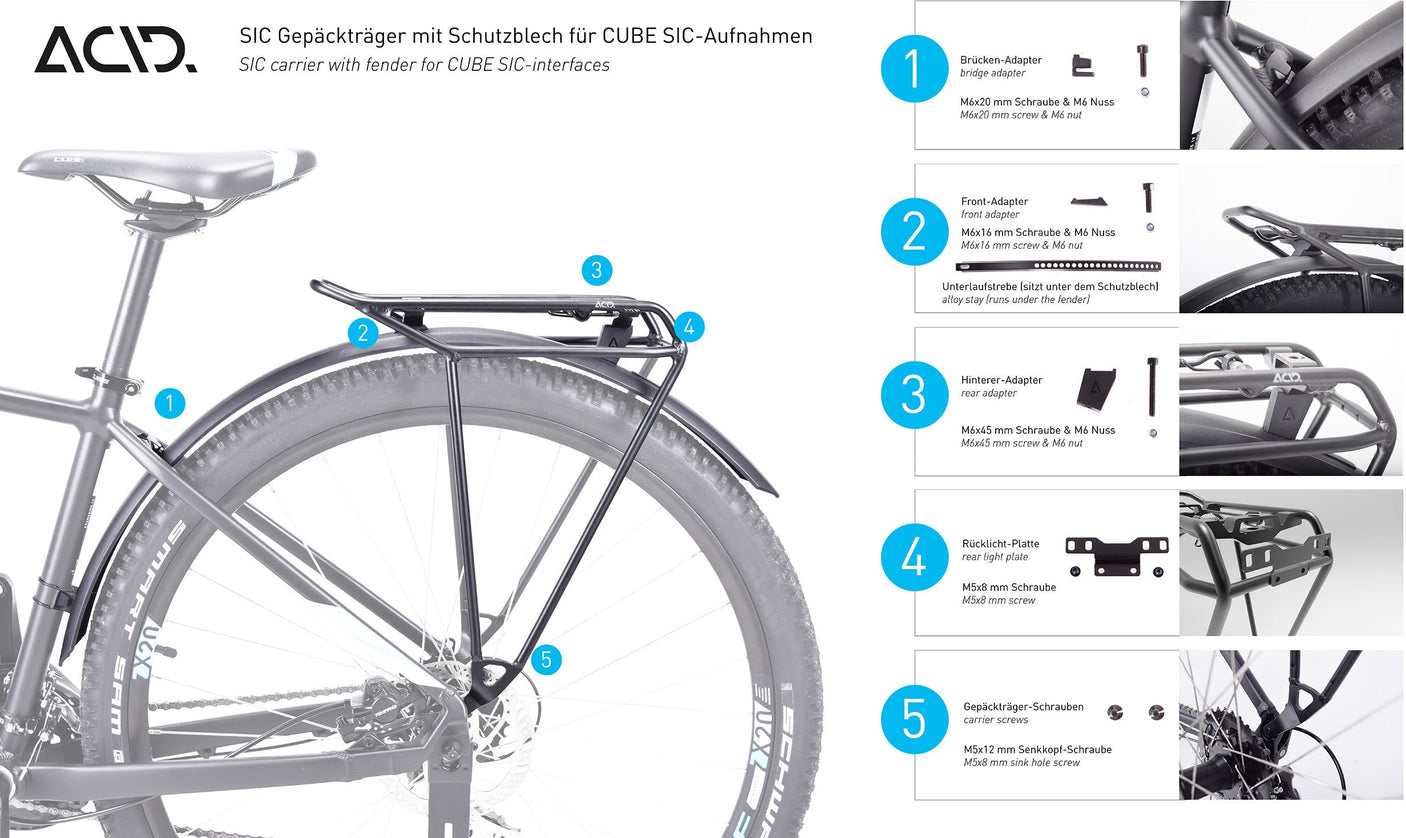 ACID Bagagedrager SIC 28" RILink