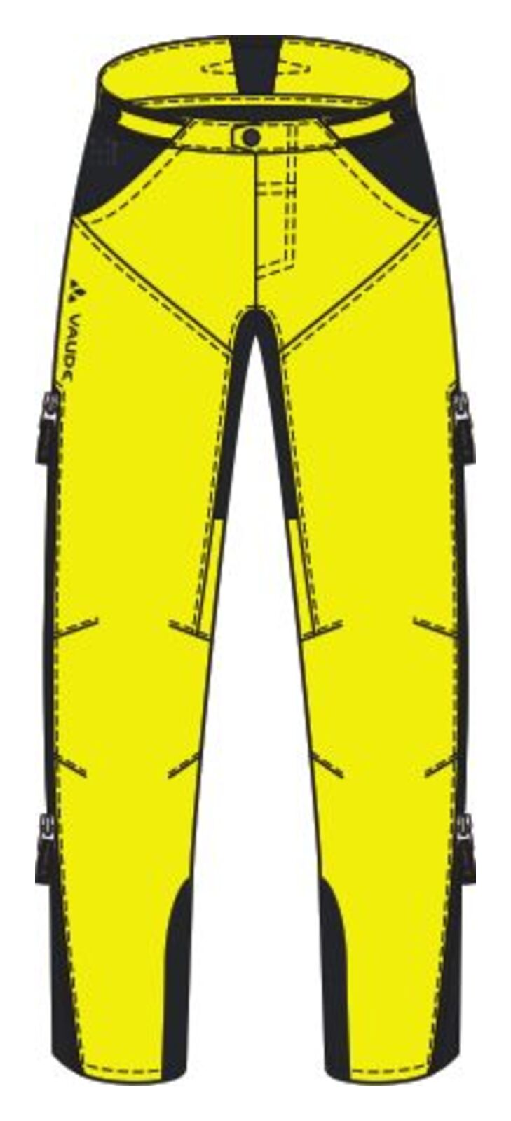 VAUDE Qimsa Softshell Broek II Heren geel