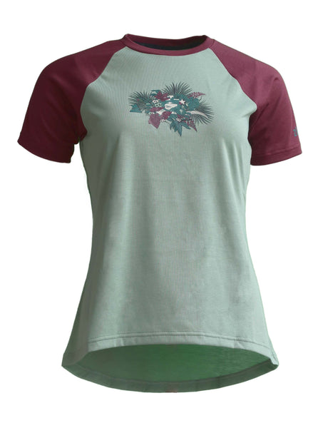 Zimtstern Riderz MTB T-shirt Dames Granietgroen / Windsor Wijn