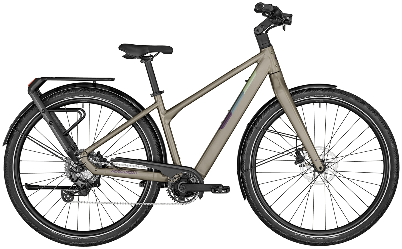 Bergamont E-Vitess Sport Lady Dames 360 shiny taupe brown