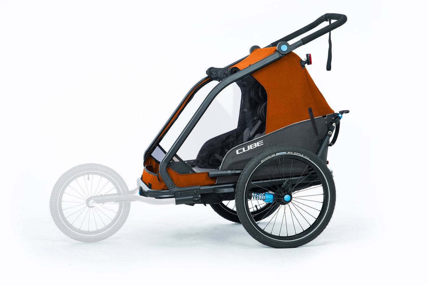 CUBE Kinderfietsaanhanger Double CMPT X Actionteam