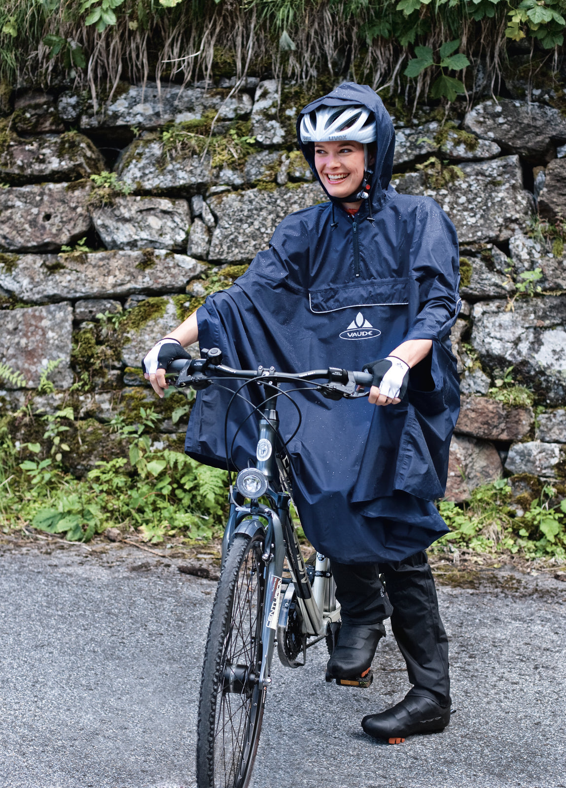 VAUDE Valdipino Poncho geel
