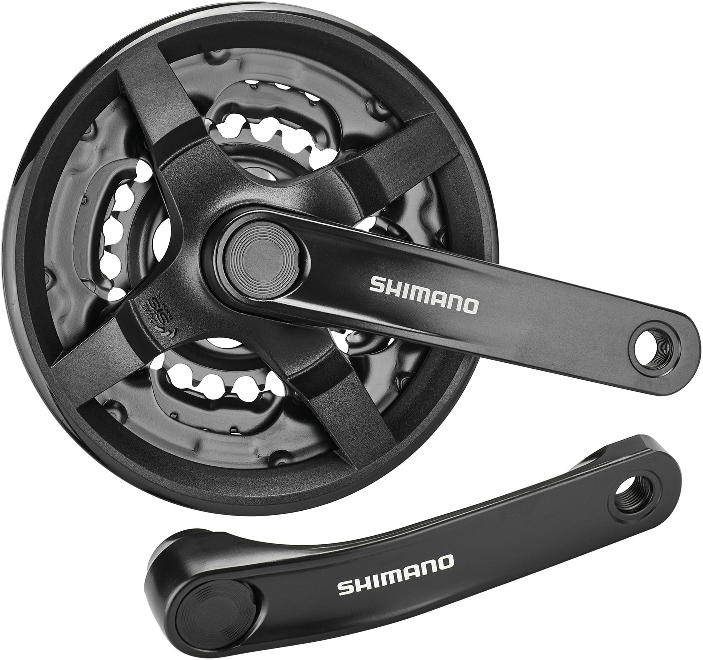 Shimano FC-TY301 crankstel Vierkant 6/7/8-speed 42/34/24 tanden zwart