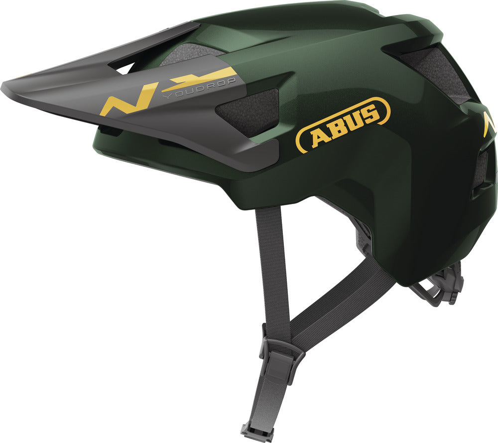ABUS Youdrop Helm Kids mosgroen