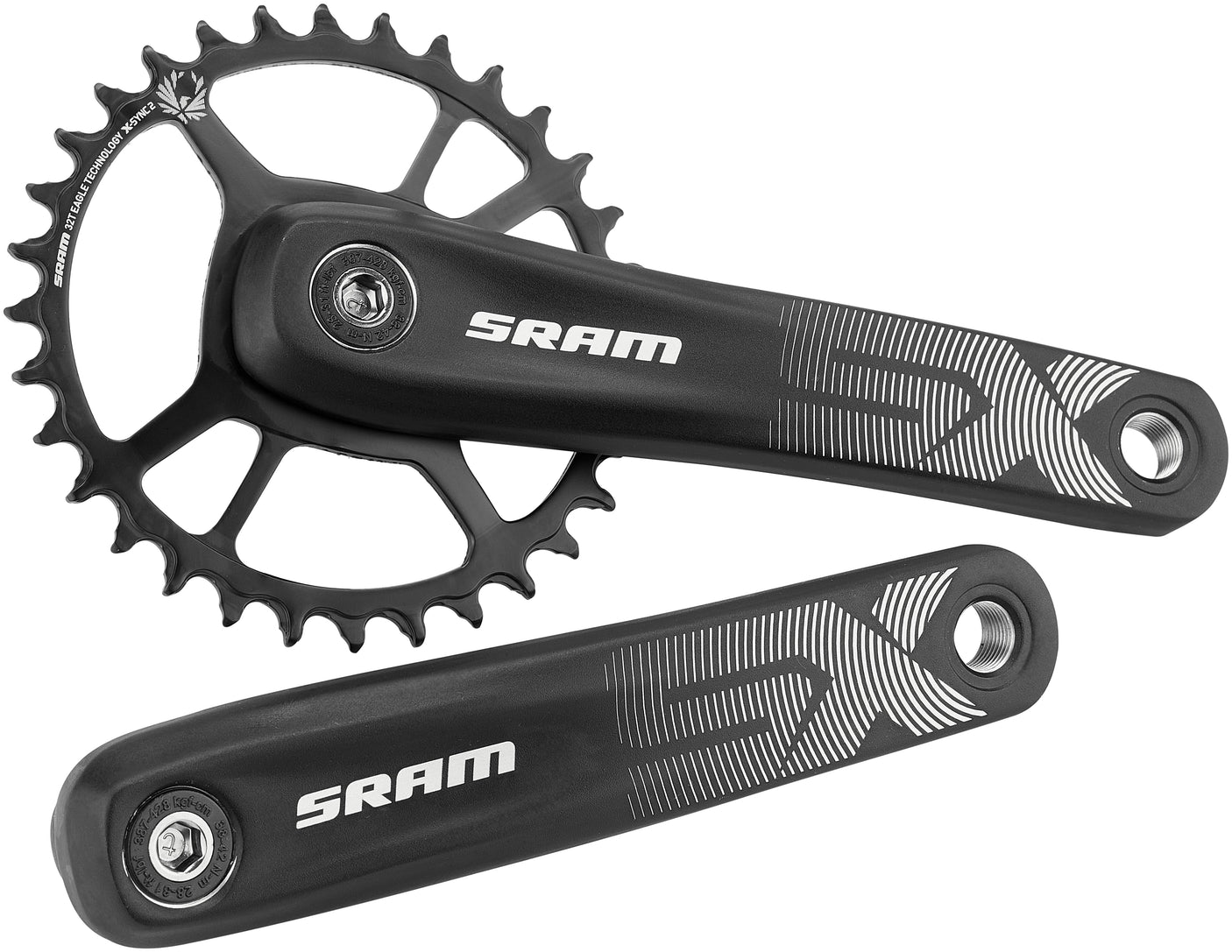 SRAM SX Eagle Power Spline crankstel 32T 12-speed Boost zwart