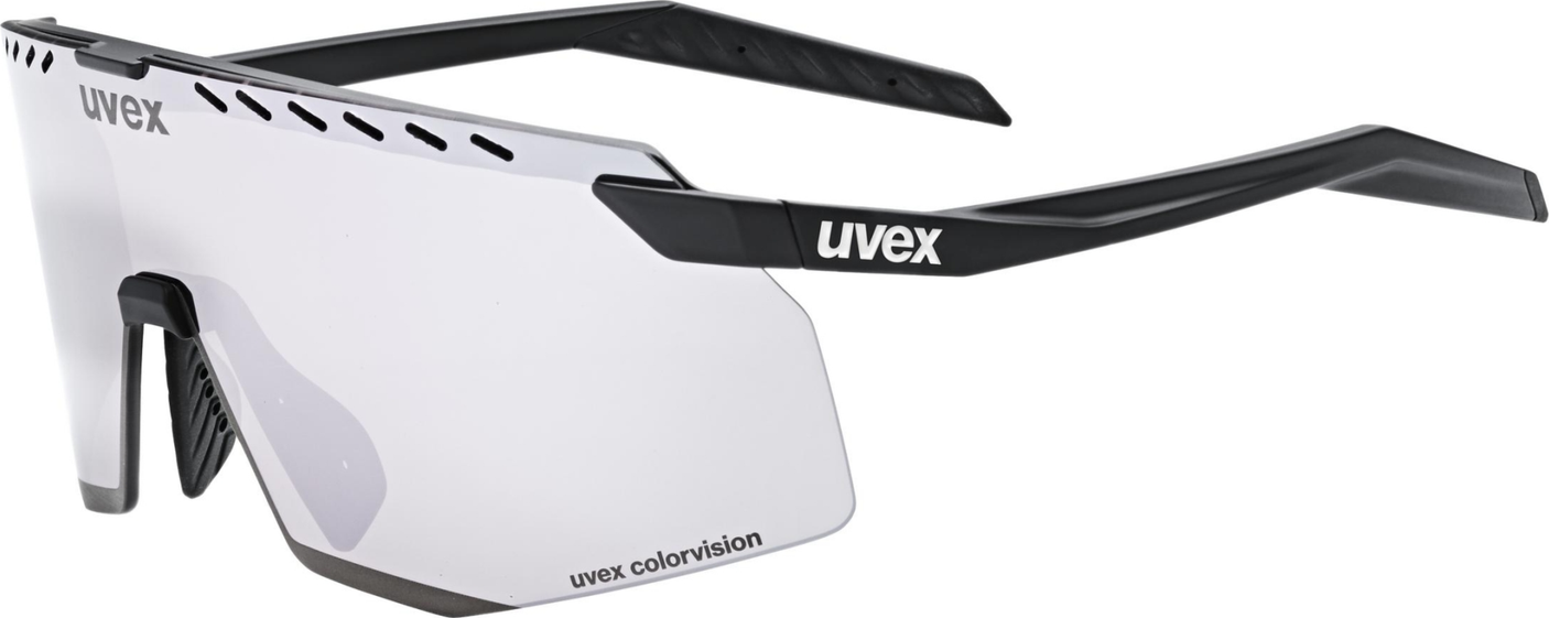 uvex Pace Stage Cv Fietsbril Zwart Mat / Spiegel Zilver