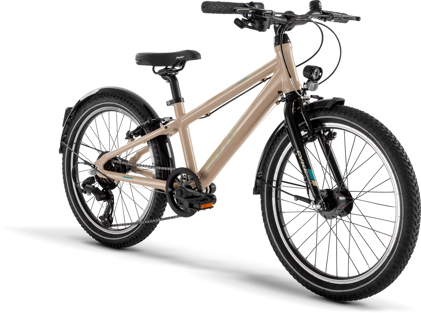 PUKY CYKE 20-7 Alu ACTIVE stoffig zand/zwart (2025)