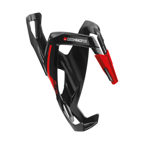 Elite Custom Race Plus bidonhouder black glossy/red graphic
