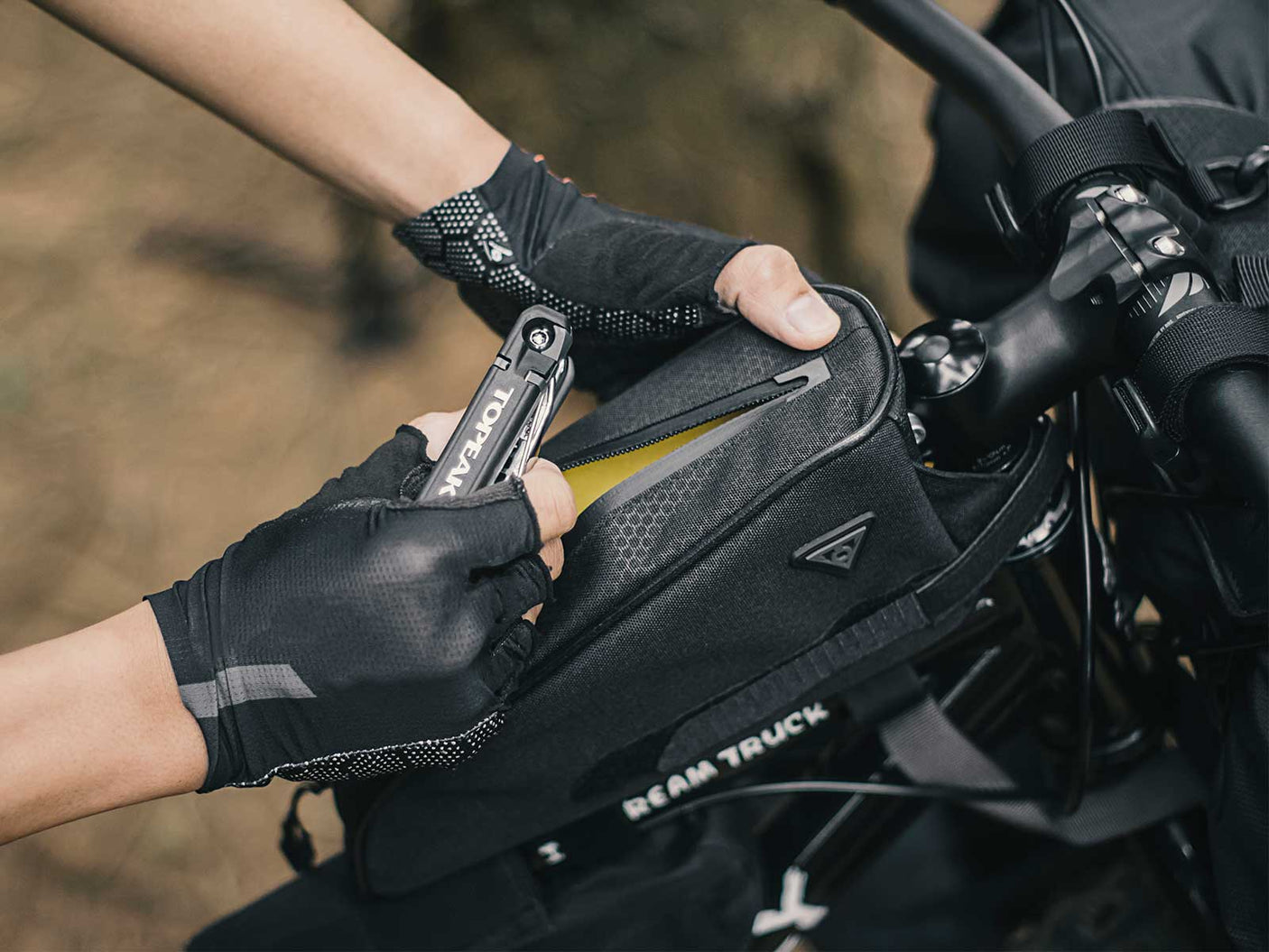 Topeak TopLoader bovenbuis tas zwart