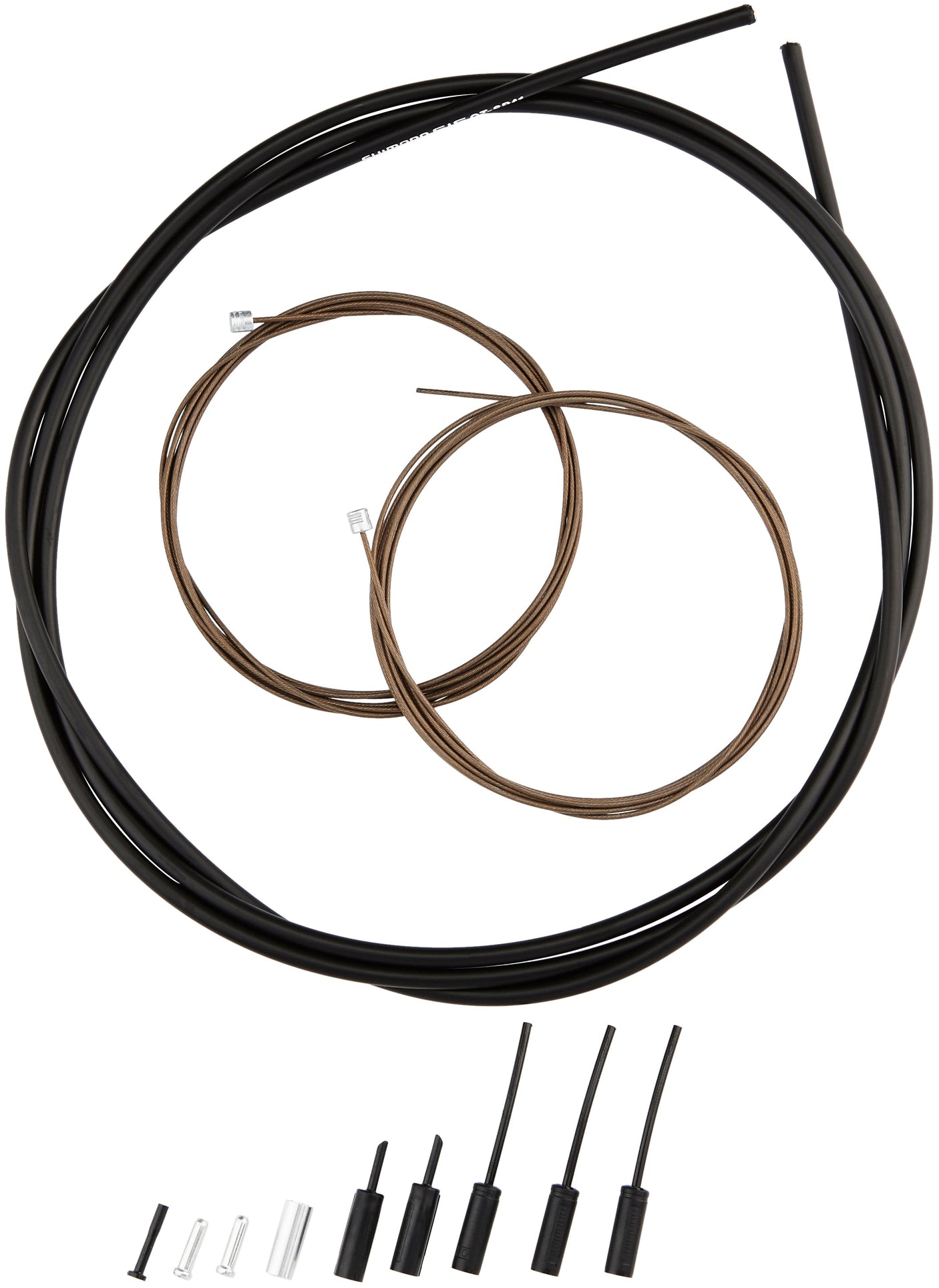 Shimano Road versnellingskabelset polymeer gecoat zwart