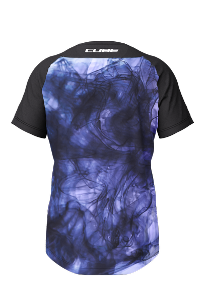 Cube MTB shirt ARTLINE korte mouw blue´n´black