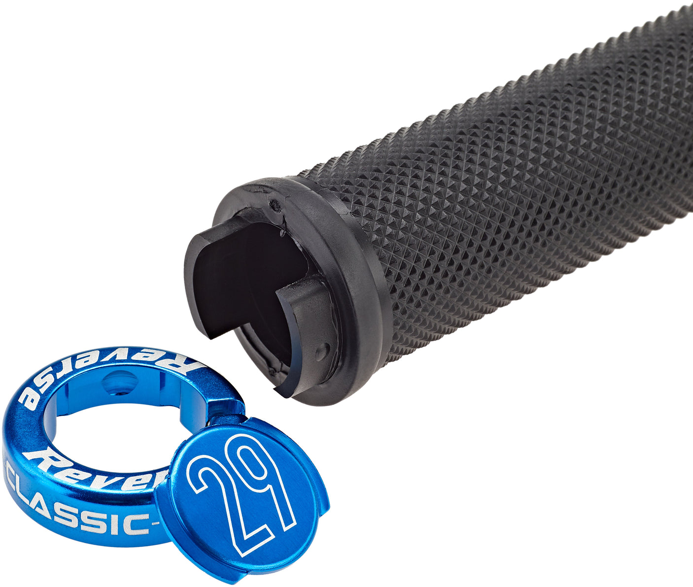 Reverse Lock-On grips zwart/blauw