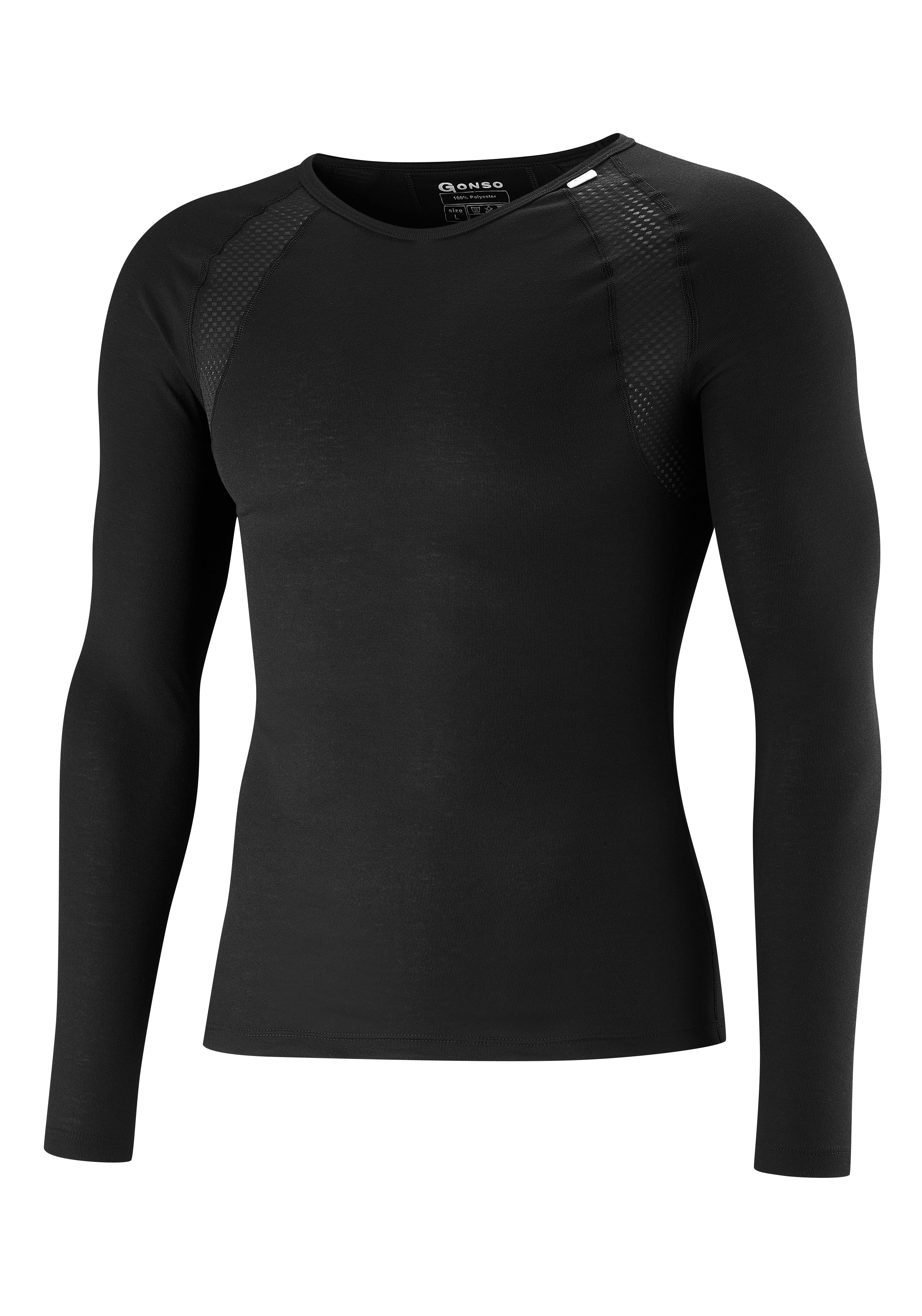 Gonso Base Shirt Longsleeve Therm Heren Zwart