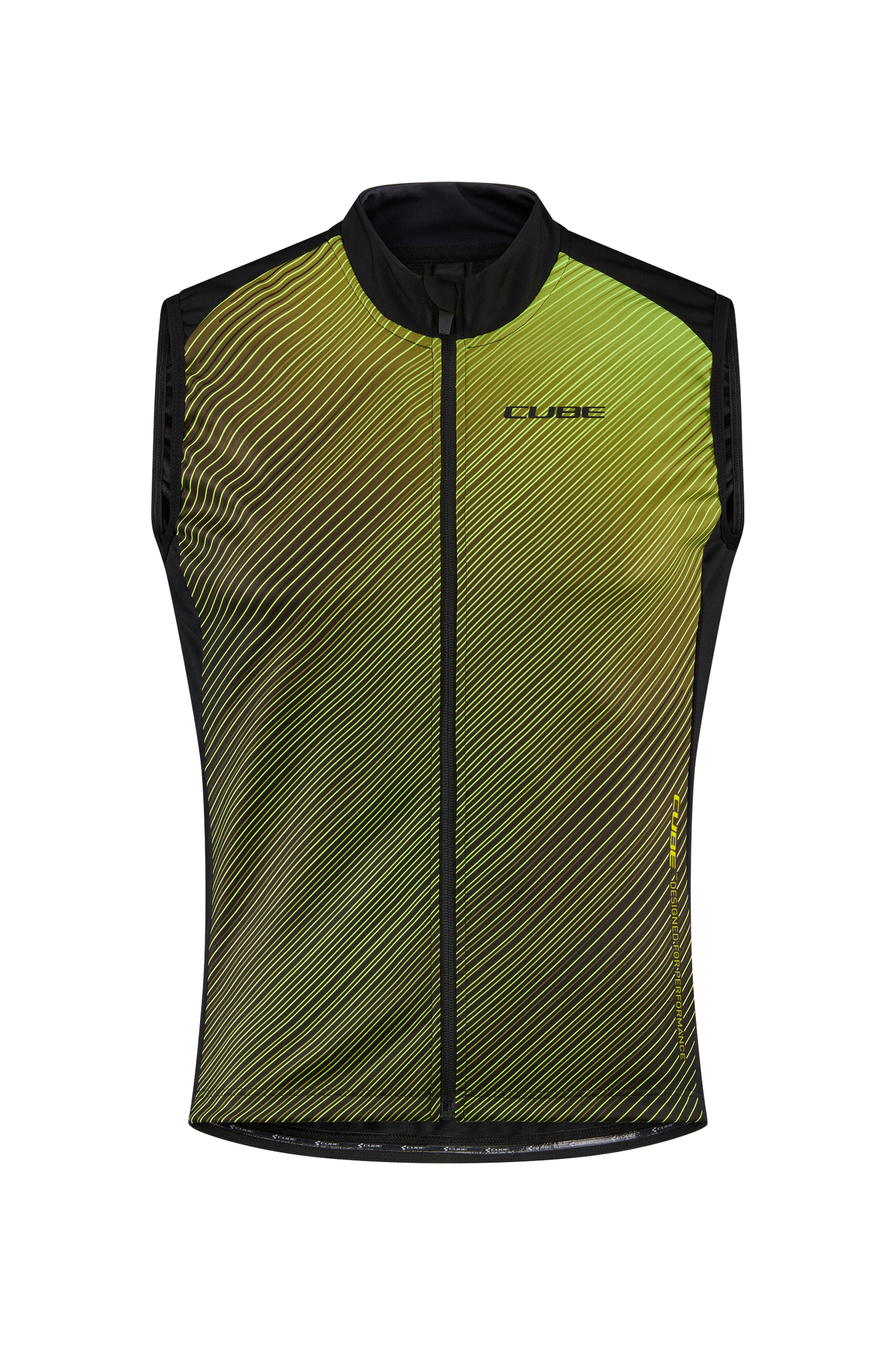 CUBE BLACKLINE Softshellbodywarmer Safety black´n´neon yellow