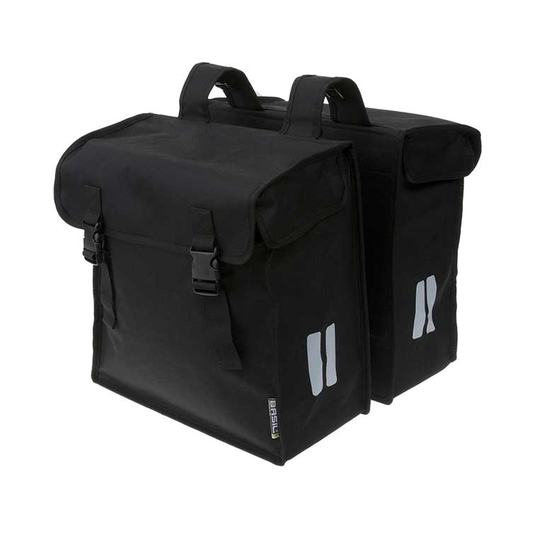 Basil Mara XXL dubbele bagagedragerstas 47l zwart