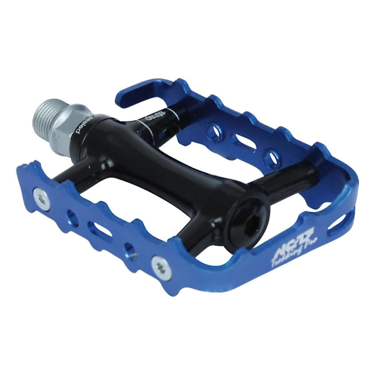 NC-17 platformpedaal Trekking Pro, alu, precisielagers zwart/blauw