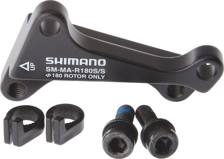 Shimano IS/IS remschijfadapter achterwiel 180mm zwart